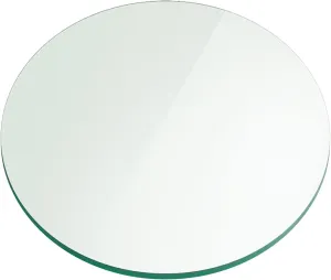 36" Inch Round Glass Table Top 1/4" Thick Flat Polish Edge Tempered by Fab Glass and Mirror