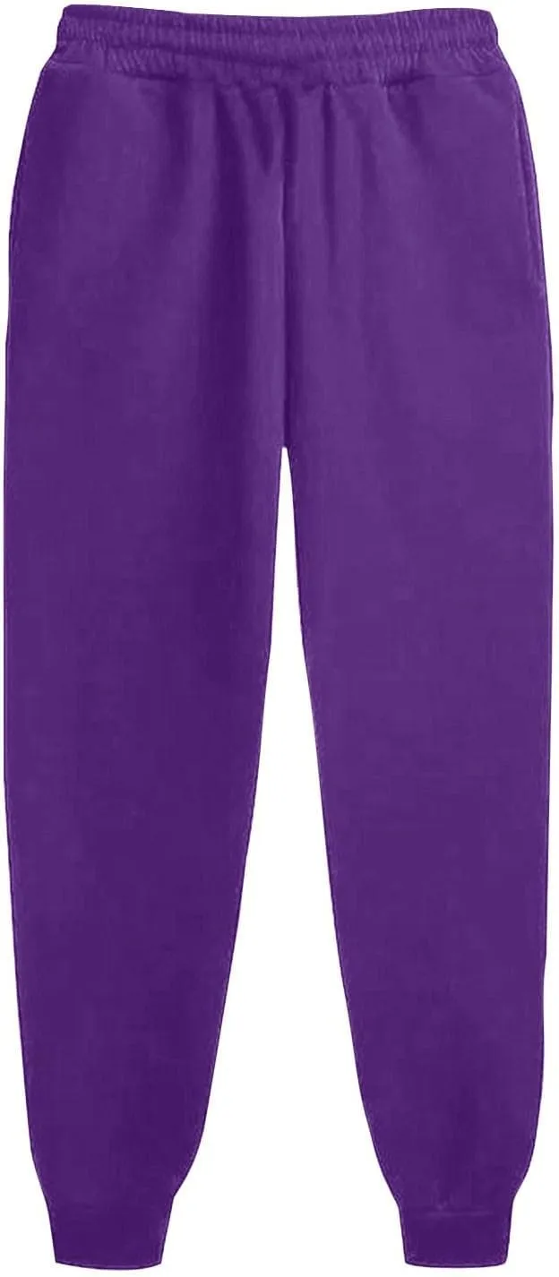 Active High Waisted Sweat Pants for Women Loose Fit with Pockets Workout Baggy Jogger Workout Lounge Bottoms
