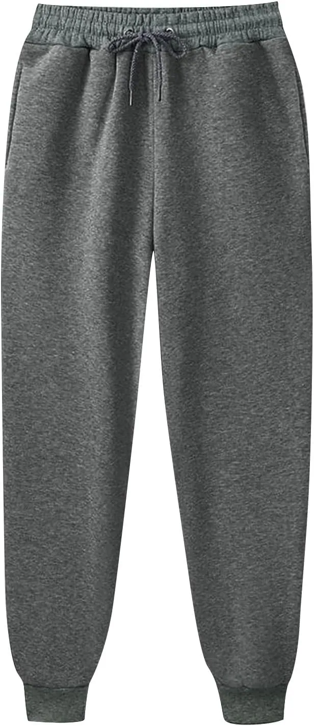Active High Waisted Sweat Pants for Women Loose Fit with Pockets Workout Baggy Jogger Workout Lounge Bottoms