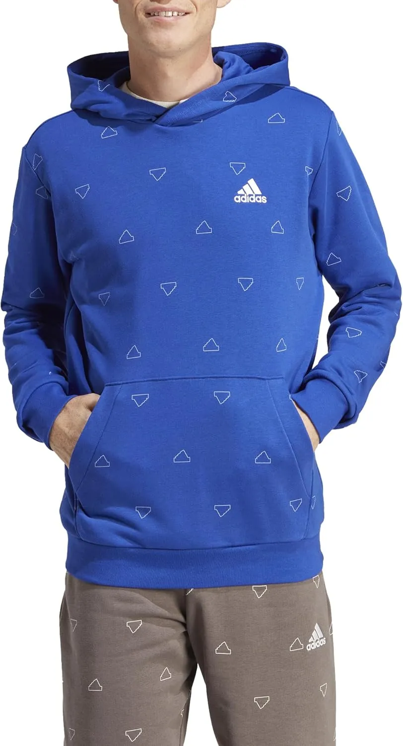 adidas Seasonal Essentials Monogram Graphic Hoodie Men's Tracksuit Top