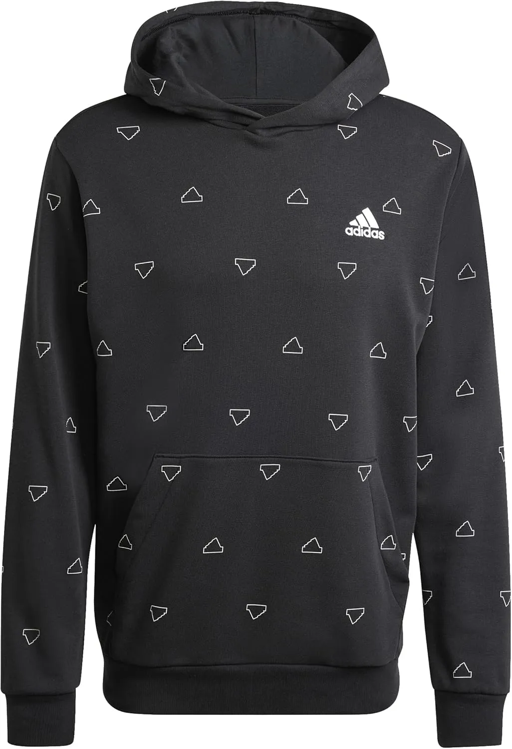 adidas Seasonal Essentials Monogram Graphic Hoodie Men's Tracksuit Top