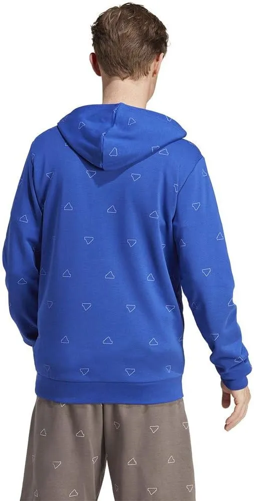 adidas Seasonal Essentials Monogram Graphic Hoodie Men's Tracksuit Top