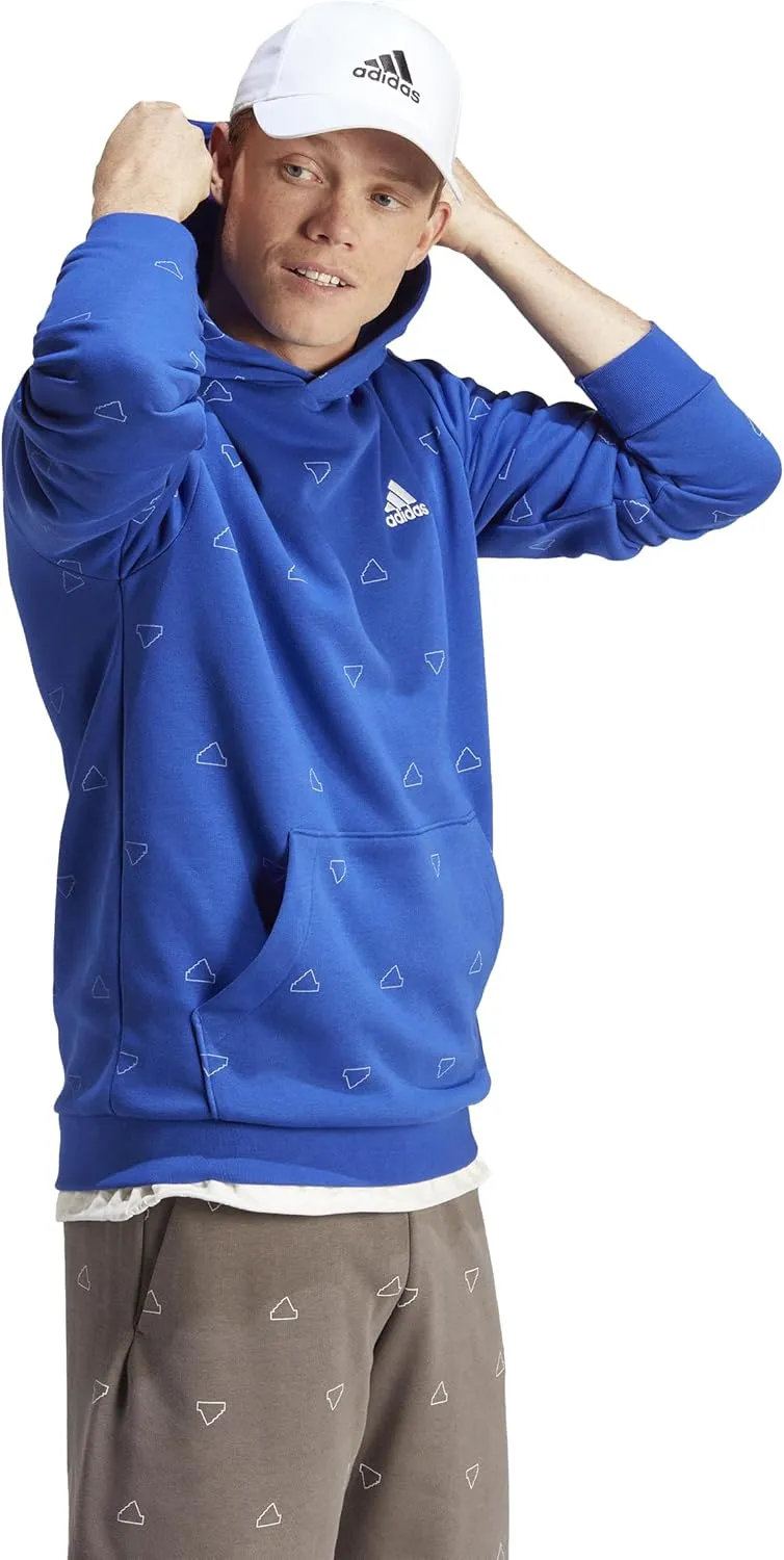 adidas Seasonal Essentials Monogram Graphic Hoodie Men's Tracksuit Top