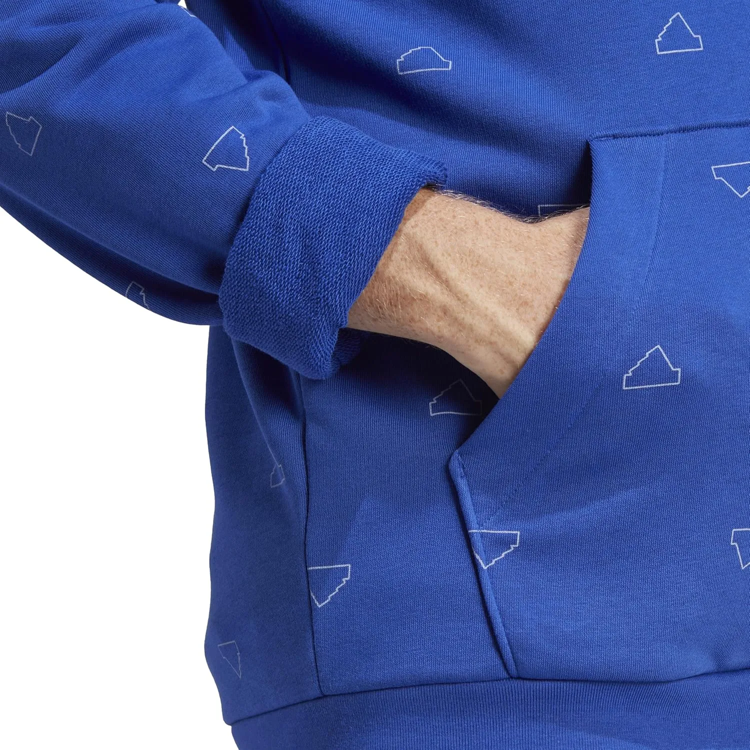 adidas Seasonal Essentials Monogram Graphic Hoodie Men's Tracksuit Top