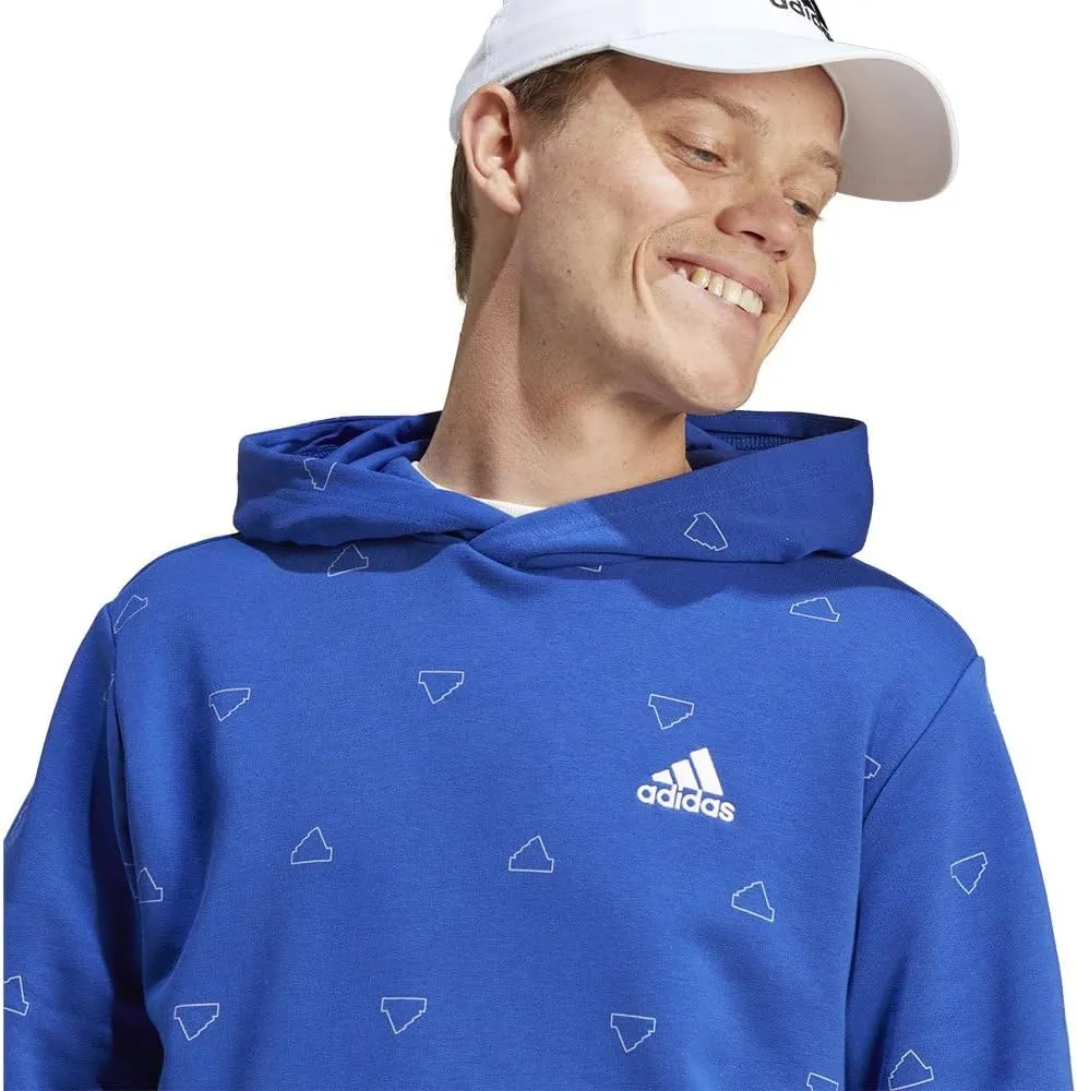 adidas Seasonal Essentials Monogram Graphic Hoodie Men's Tracksuit Top