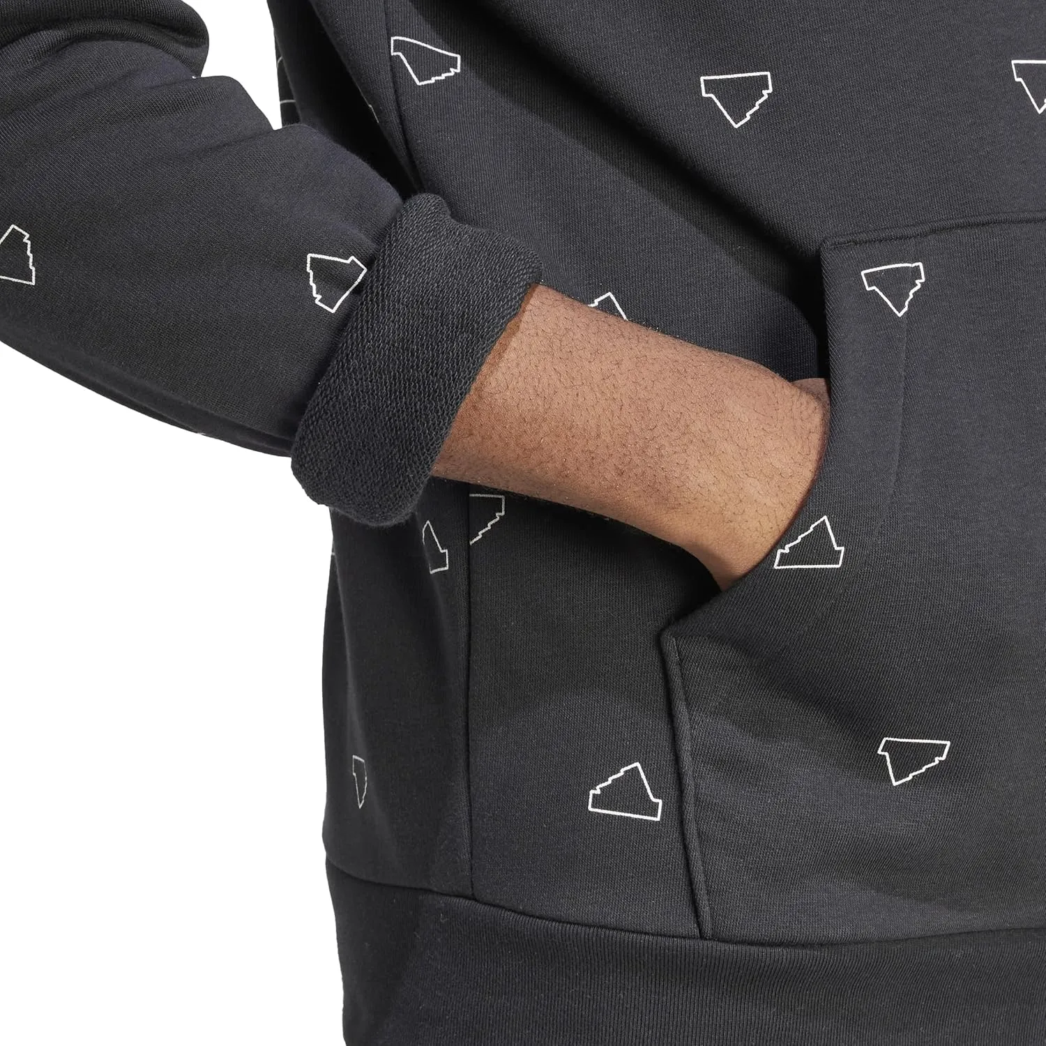 adidas Seasonal Essentials Monogram Graphic Hoodie Men's Tracksuit Top