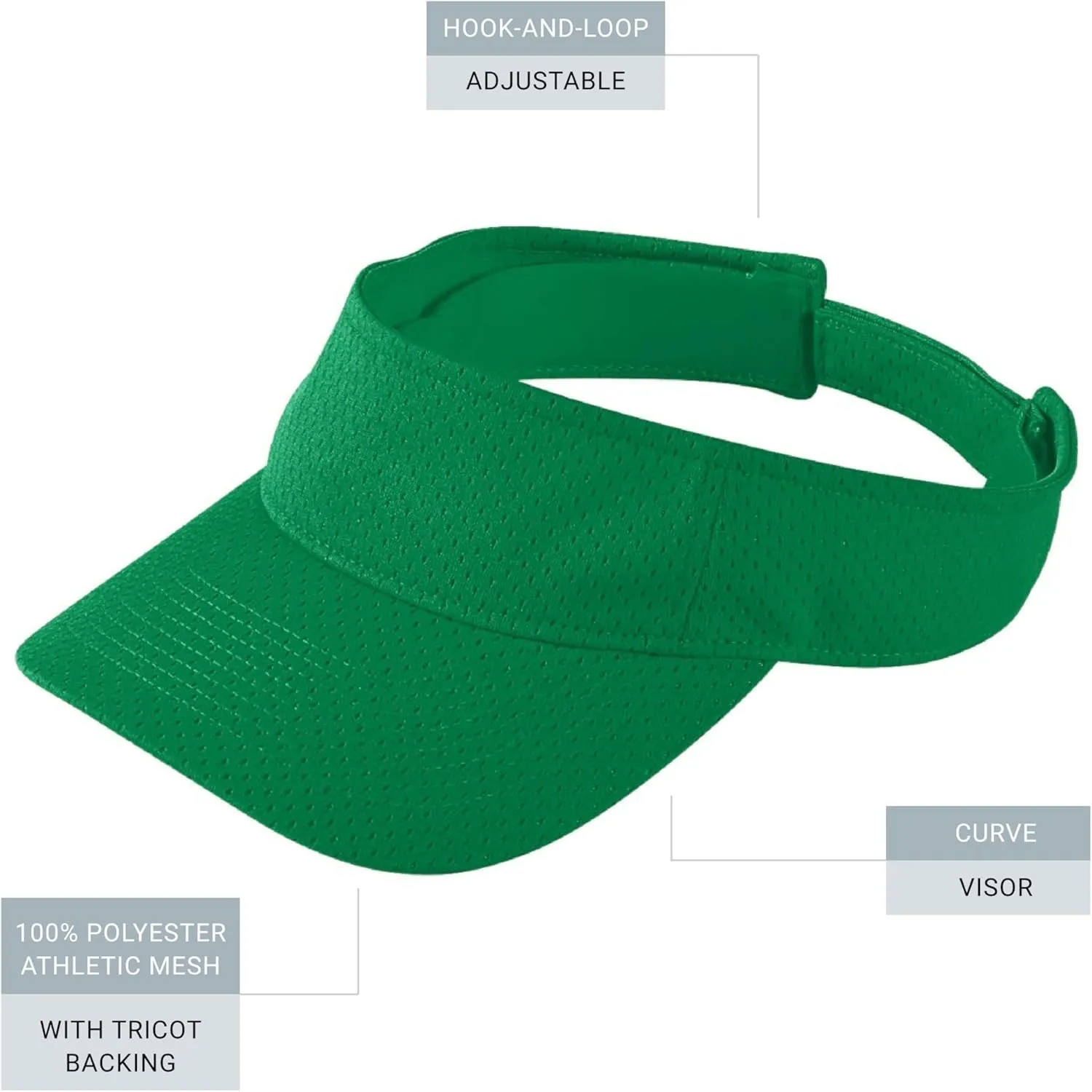 Augusta Sportswear Women's Athletic Mesh Visor - Stylish Sun Hat for Golf, Running, and Outdoor Activities