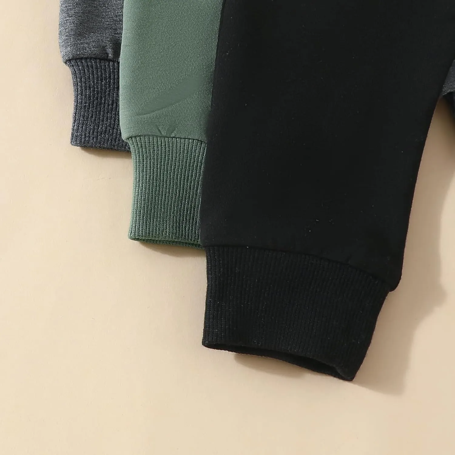 Baby Boy 3-Pack Jogger Pants Active Harem Pant Solid Casual Sweatpants Drawstring Elastic Waist Trousers Bottoms