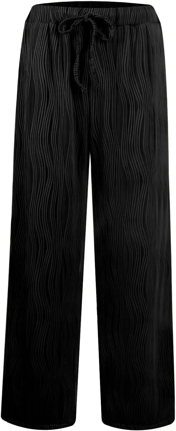 Baggy Sweatpants for Women Jogger Pant High Waisted Drawstring Waist Wide Leg Lounge Joggers Bottoms Sweat Pants