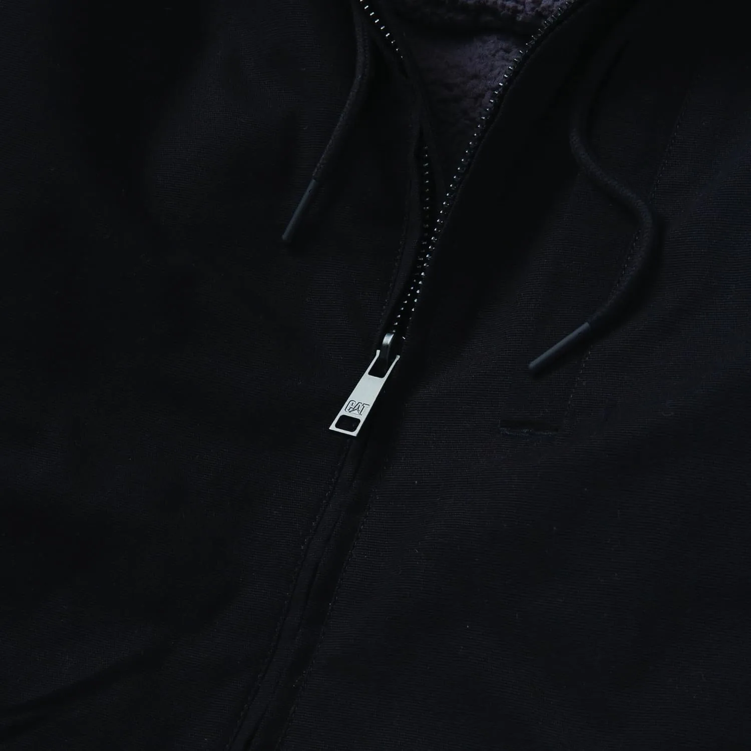 CAT Workwear Men's Caterpillar Hooded Sherpa Lined Zip Up Jacket