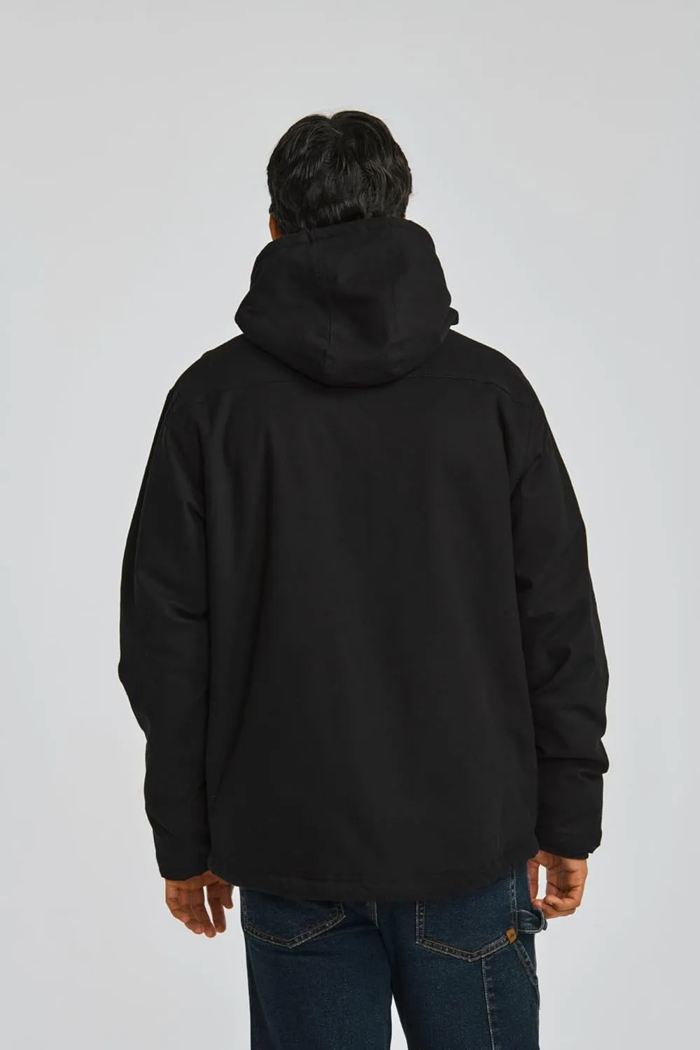 CAT Workwear Men's Caterpillar Hooded Sherpa Lined Zip Up Jacket