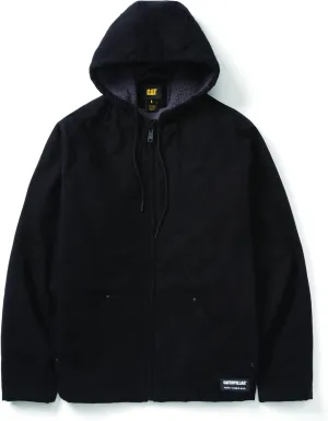 CAT Workwear Men's Caterpillar Hooded Sherpa Lined Zip Up Jacket