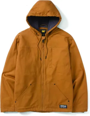 CAT Workwear Men's Caterpillar Hooded Sherpa Lined Zip Up Jacket