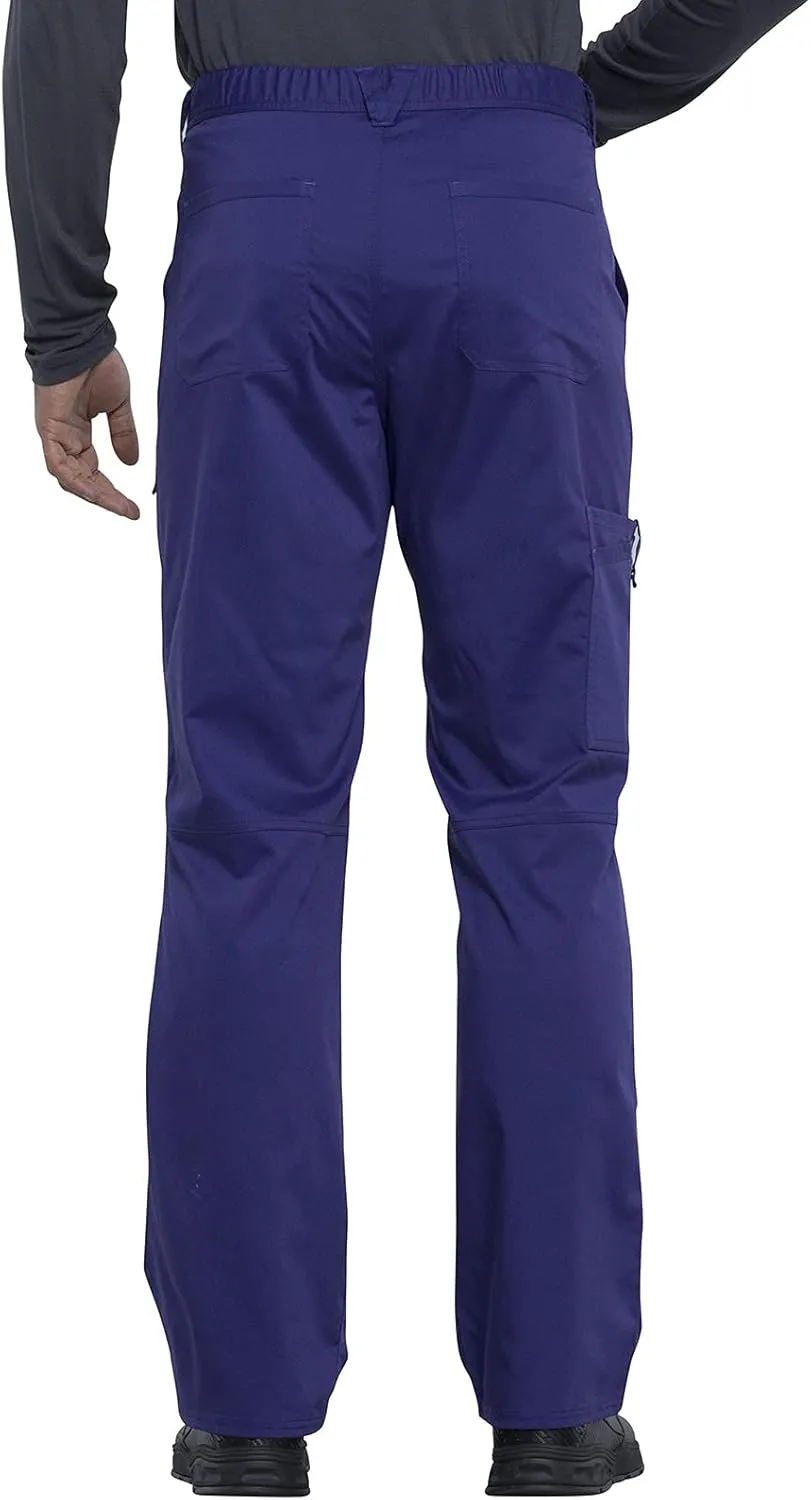 Cherokee Cargo Pants for Men Scrub, Modern Fit Inside Drawstring Bottom WW140