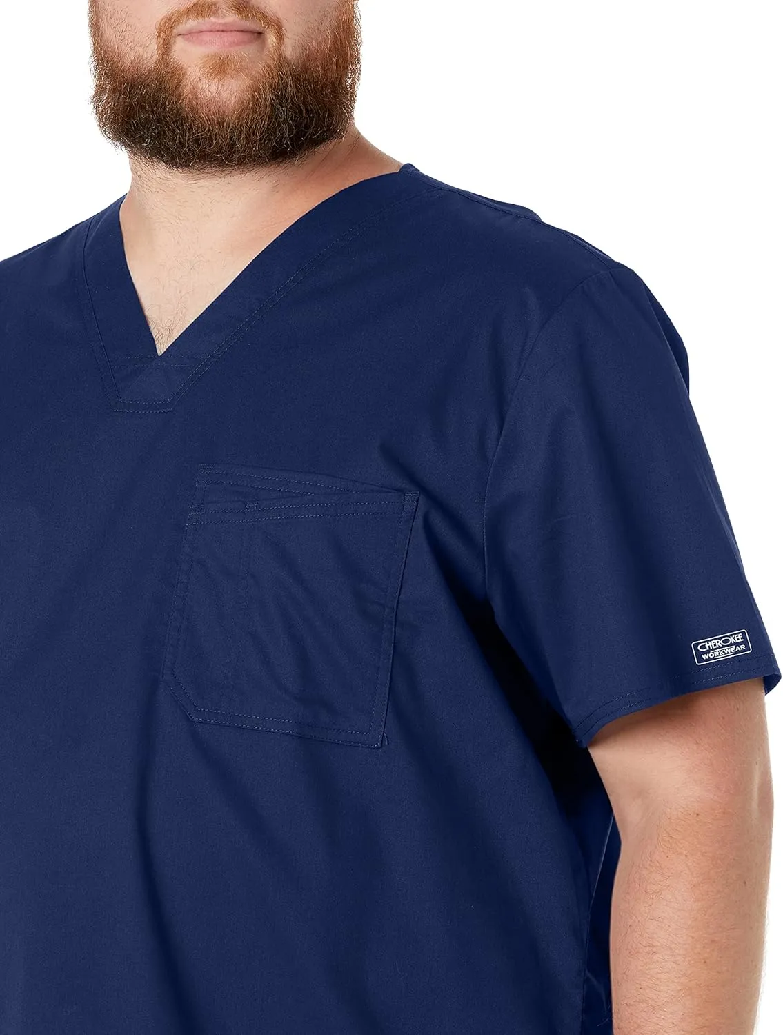 Cherokee Workwear Scrubs Men's Stretch V-Neck Top