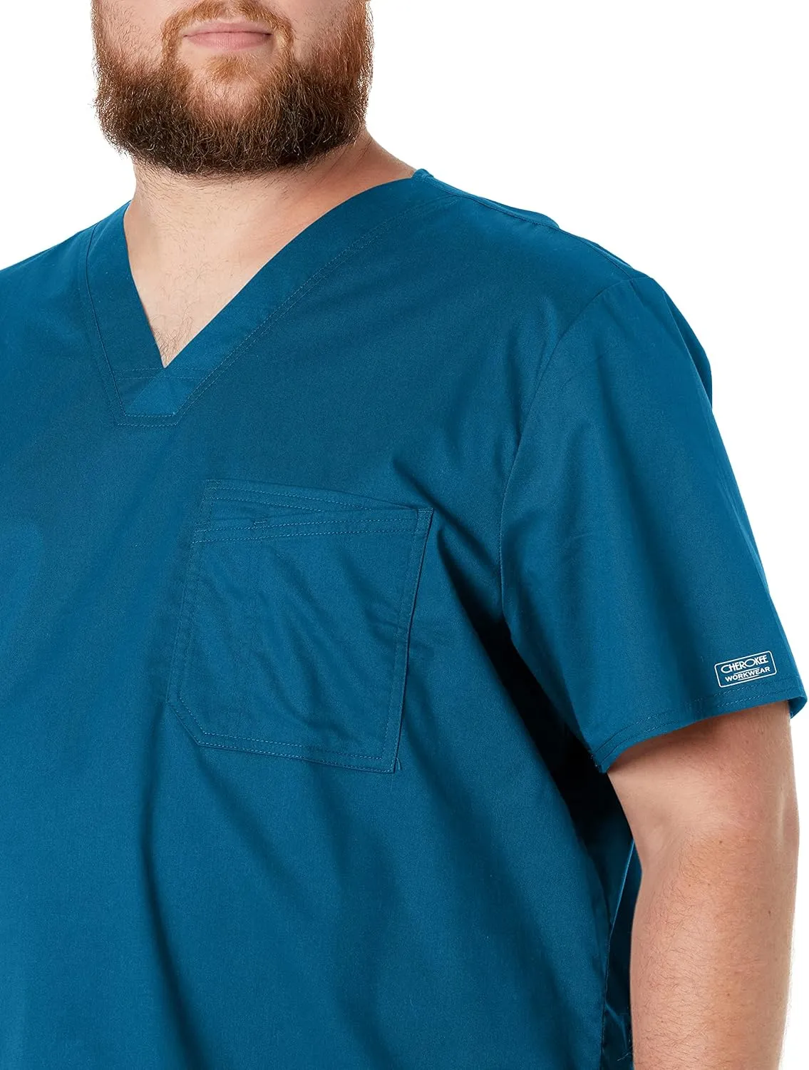 Cherokee Workwear Scrubs Men's Stretch V-Neck Top