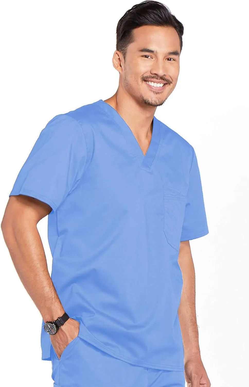 Cherokee Workwear Scrubs Men's Stretch V-Neck Top