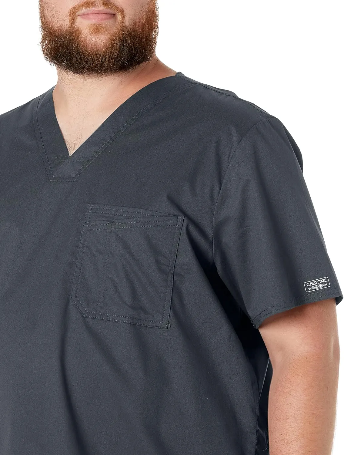 Cherokee Workwear Scrubs Men's Stretch V-Neck Top