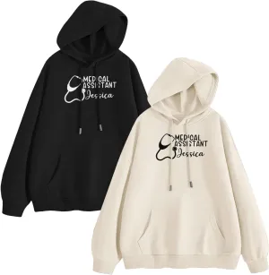 Custom Medical Assistant Embroidered Sweatshirt for Women, MA Nurse Crewneck, Medical Assistant Shirts Gift for Nurse