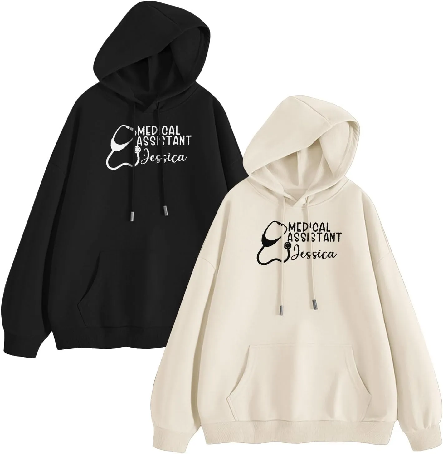 Custom Medical Assistant Embroidered Sweatshirt for Women, MA Nurse Crewneck, Medical Assistant Shirts Gift for Nurse