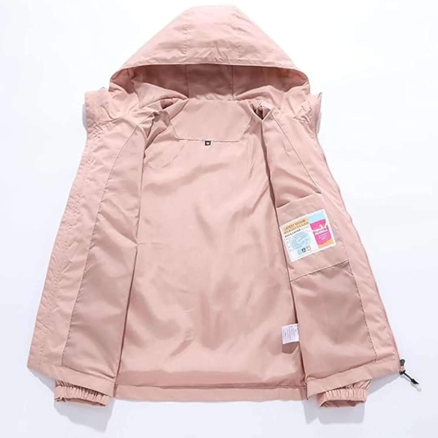 Custom Women's Lightweight Rain Jacket Design Your Waterproof Breathable Hooded Outdoor Softshell Windbreaker