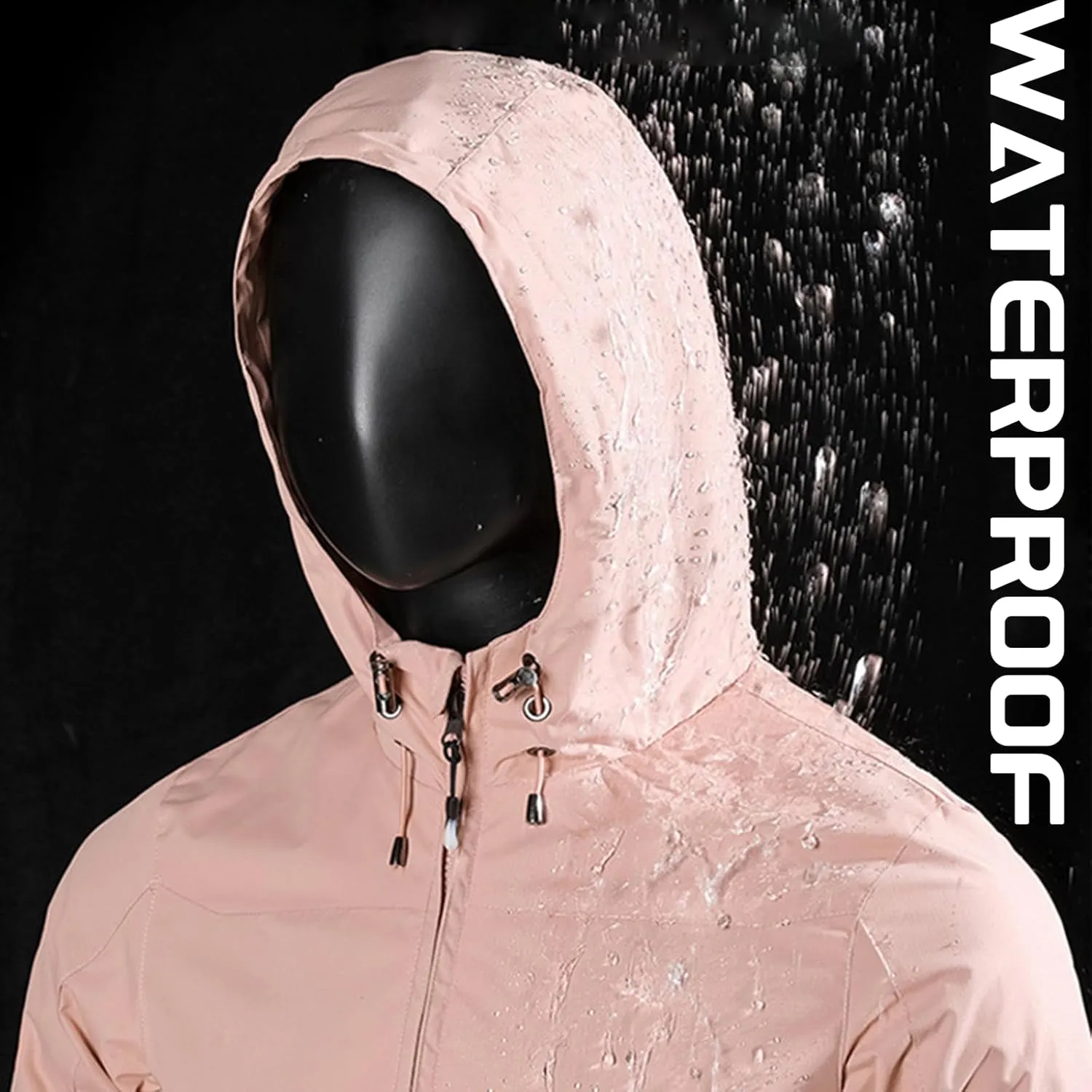 Custom Women's Lightweight Rain Jacket Design Your Waterproof Breathable Hooded Outdoor Softshell Windbreaker