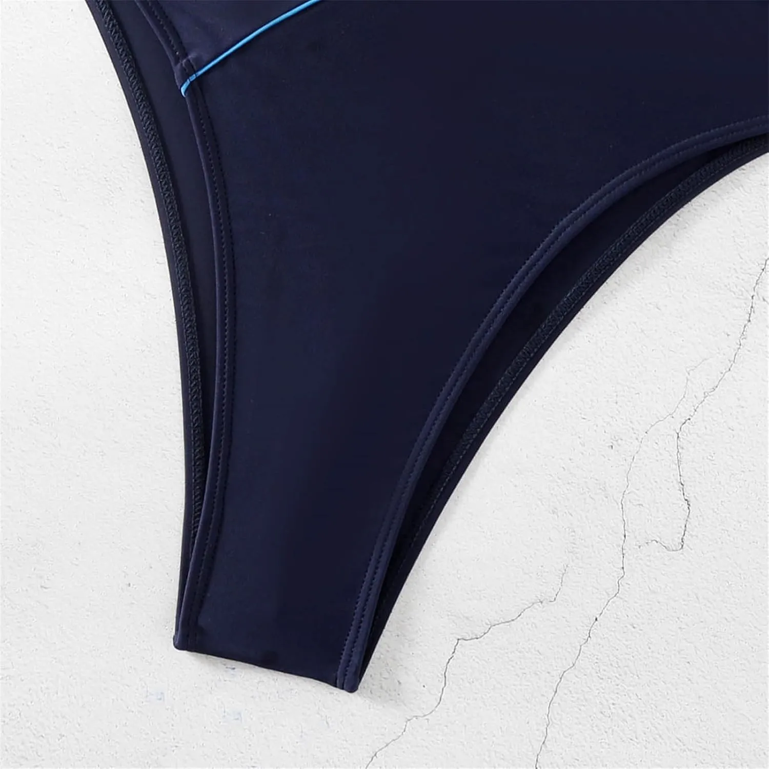 DDAPJ pyju Women's One Piece Swimsuit Color Block Tummy Control Slimming Bathing Suit Backless Athletic Monokini Swimwear