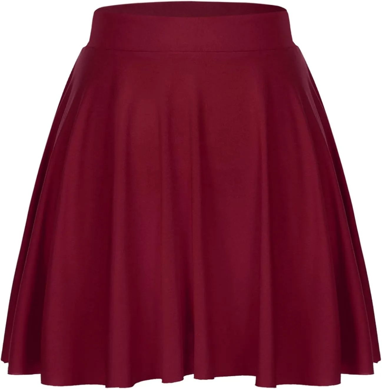 easyforever Flared Mini Skirt for Women Casual Elastic Waistband Pleated Tennis Ruffle Skirts Sportwear