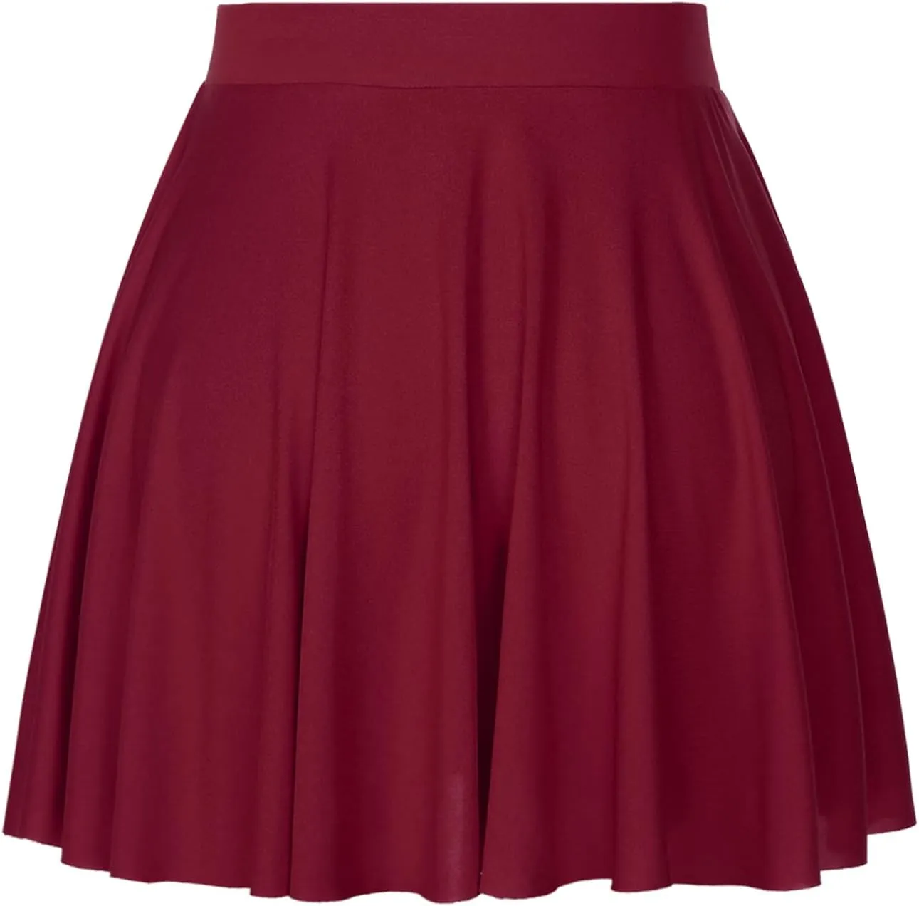 easyforever Flared Mini Skirt for Women Casual Elastic Waistband Pleated Tennis Ruffle Skirts Sportwear
