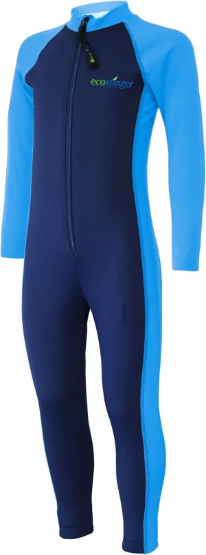 EcoStinger Girls Full Body Swimsuit Stinger Suit UV Protection UPF50  Chlorine Resistant Navy Blue