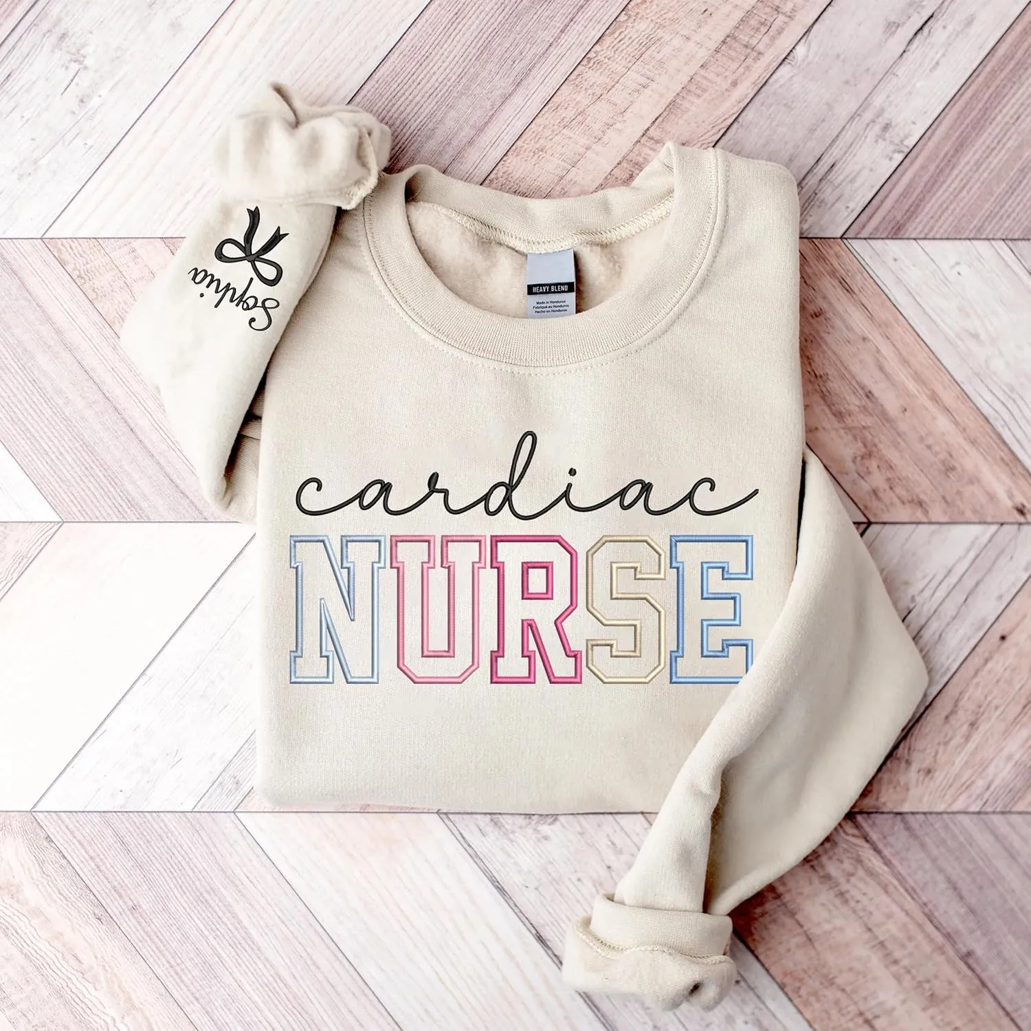Embroidered Nurse Sweatshirt - Custom Name & Specialty, Nurse Gift, New Nurse, Graduation, Appreciation Gift