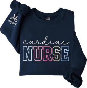 Embroidered Nurse Sweatshirt - Custom Name & Specialty, Nurse Gift, New Nurse, Graduation, Appreciation Gift