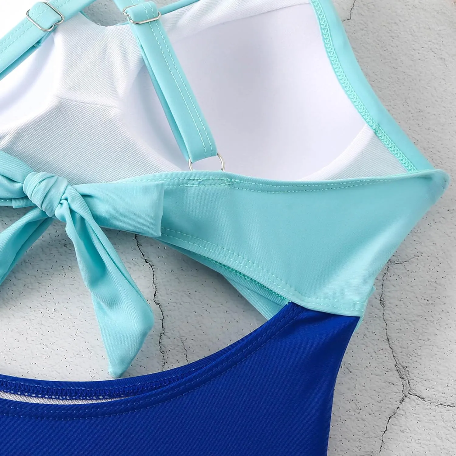 Firzero High Waisted Swimsuits for Women Tummy Control Swimsuits 2024 One Piece Cut Out Ruched Bathing Suit Sexy Swimwear