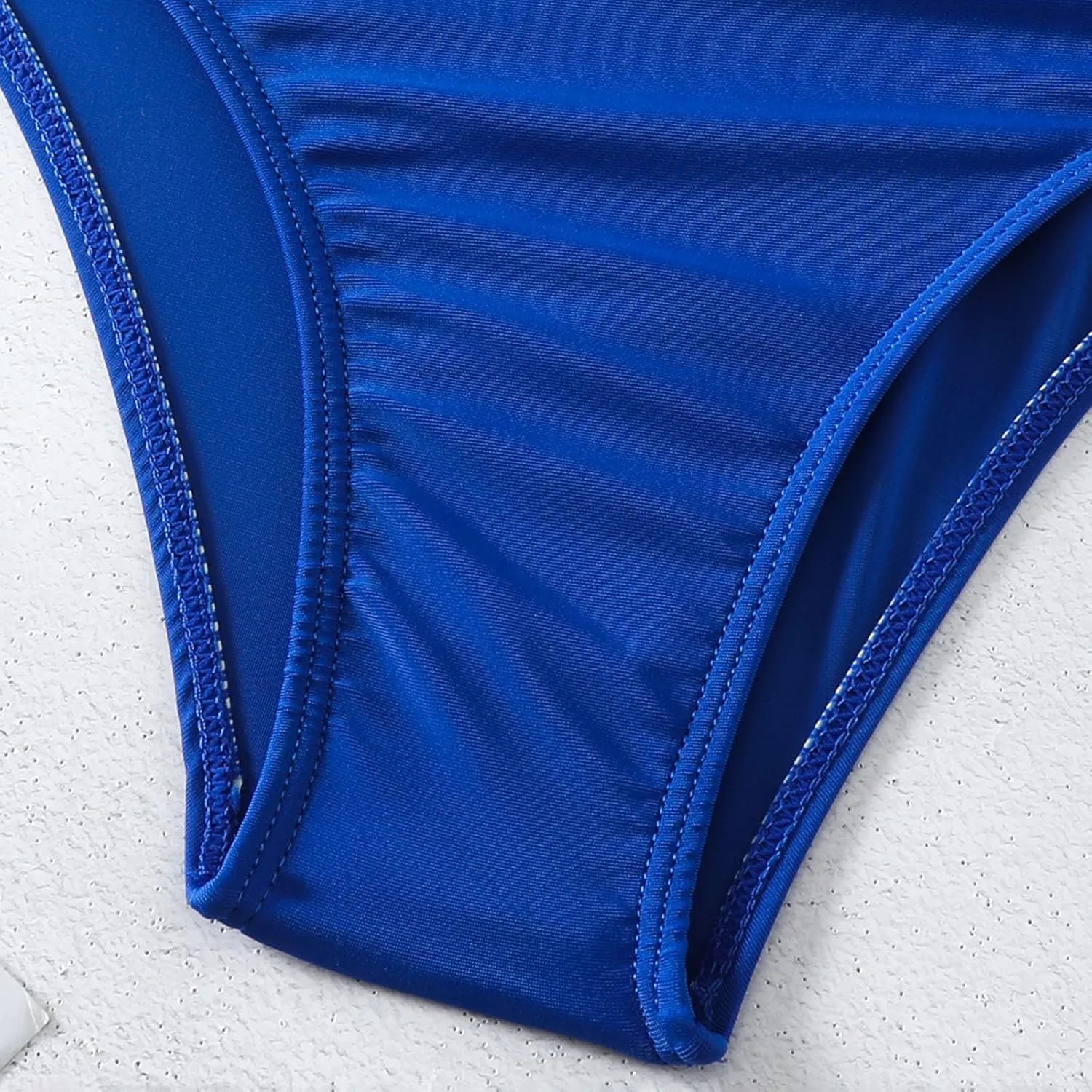 Firzero High Waisted Swimsuits for Women Tummy Control Swimsuits 2024 One Piece Cut Out Ruched Bathing Suit Sexy Swimwear