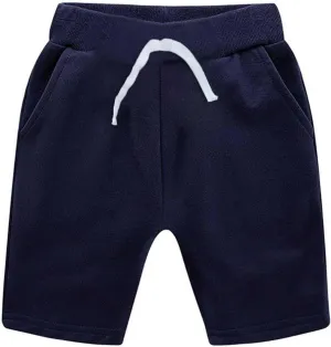 Girls Boys Basketball Shorts Solid Toddler Cotton Athletic Running Shorts Quick Dry Pull On Jogger Bottoms Pants
