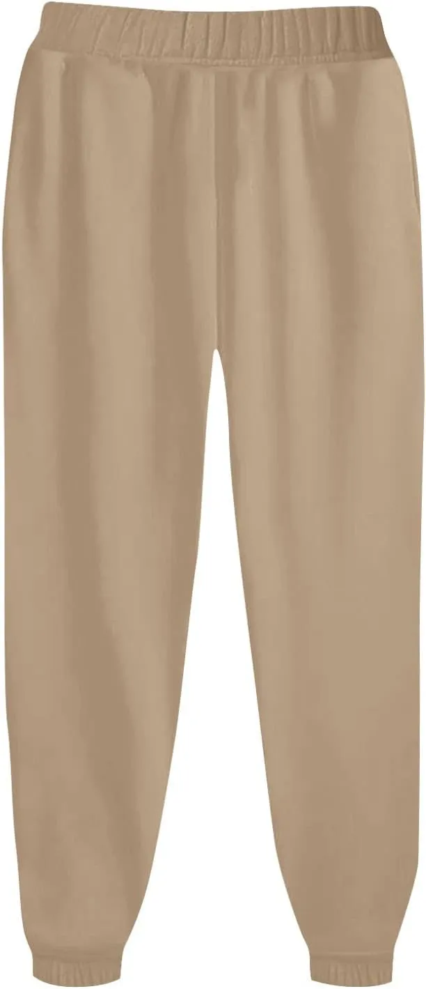 Gumipy Sweat Pants for Womens Plus Size Ultra-Soft Solid Joggers with Pockets Baggy Fleece Lined Lounge Pants Activewear