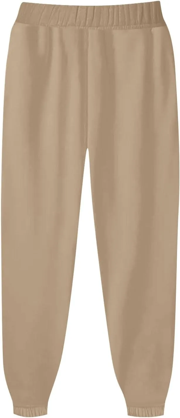 Gumipy Sweat Pants for Womens Plus Size Ultra-Soft Solid Joggers with Pockets Baggy Fleece Lined Lounge Pants Activewear