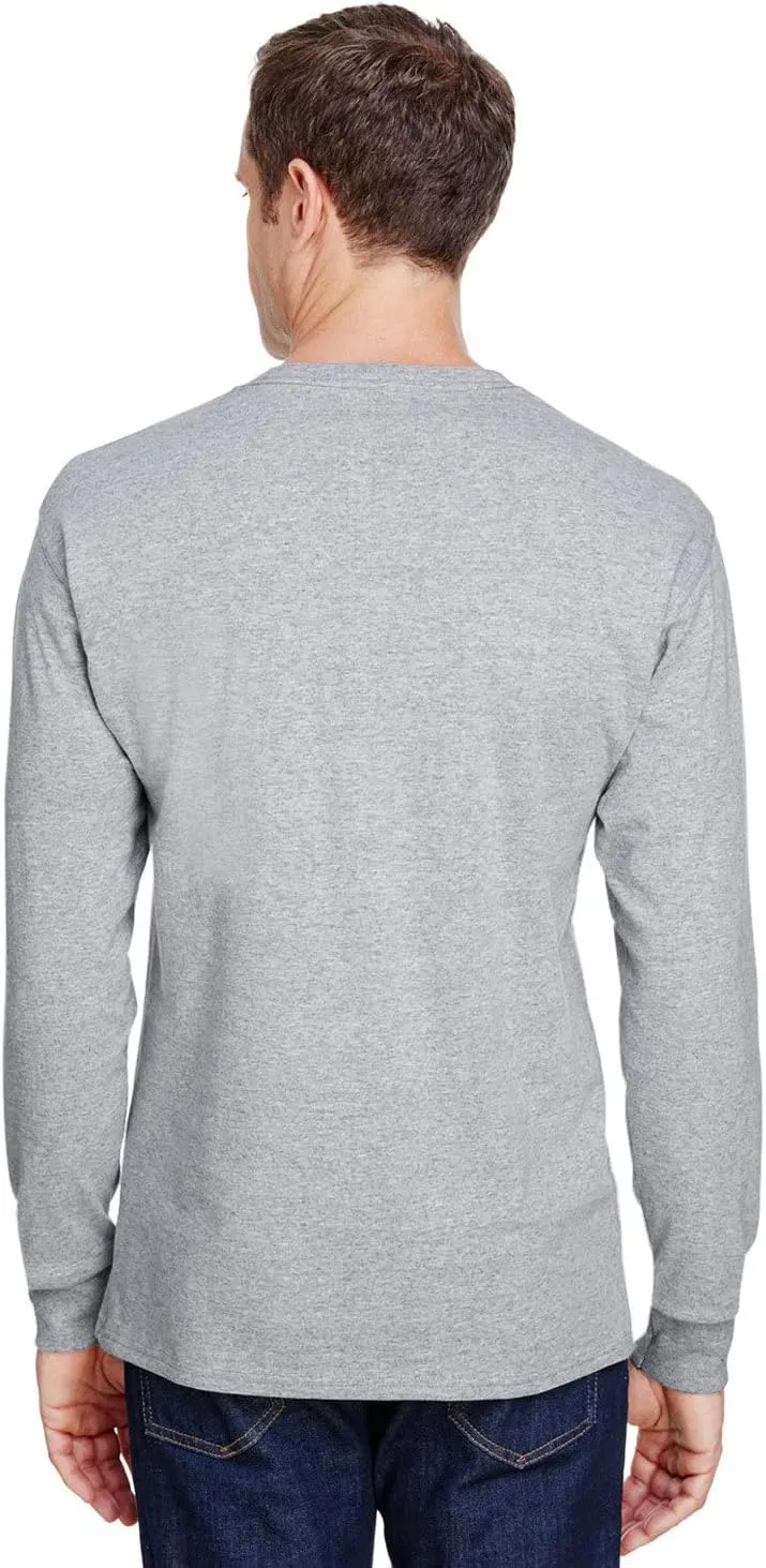 Hanes W120 Adult Workwear Long-Sleeve Pocket T-Shirt