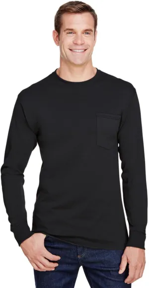 Hanes W120 Adult Workwear Long-Sleeve Pocket T-Shirt