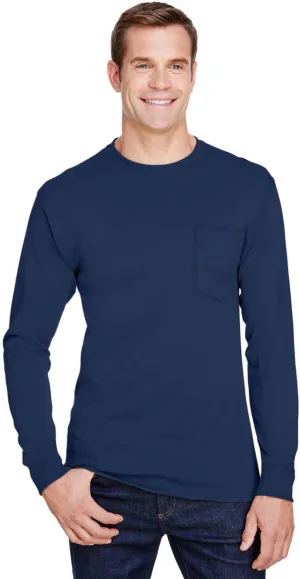 Hanes W120 Adult Workwear Long-Sleeve Pocket T-Shirt