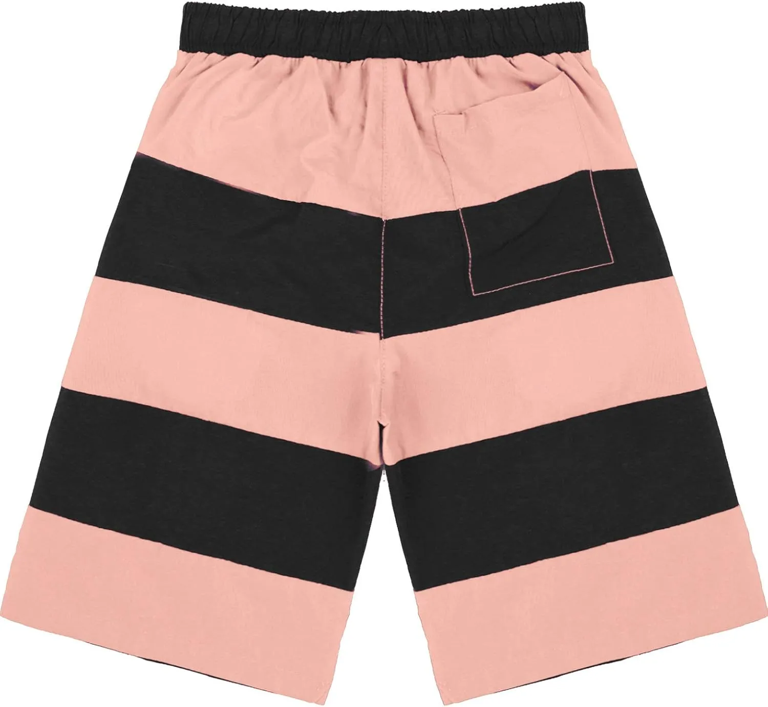 Hansber Mens Colorful Stripes Swim Trunks Beachwear Quick Dry Board Shorts Surf Pants Swim Suits
