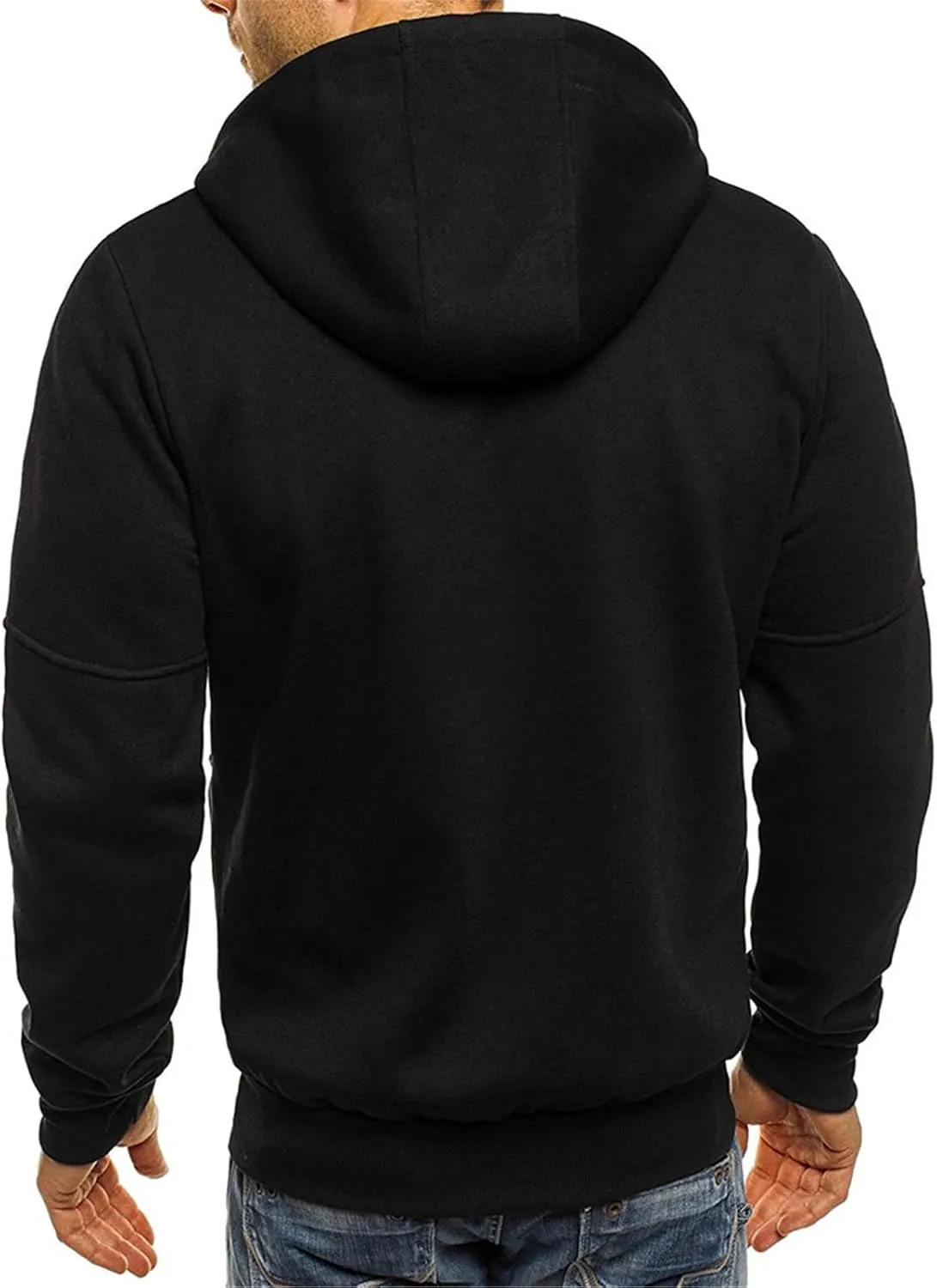 Hoodies for Men Zip up Lightweight Sweatshirt Long Sleeve Sport Outdoor Casual Jacket Fall Winter Top with Pockets