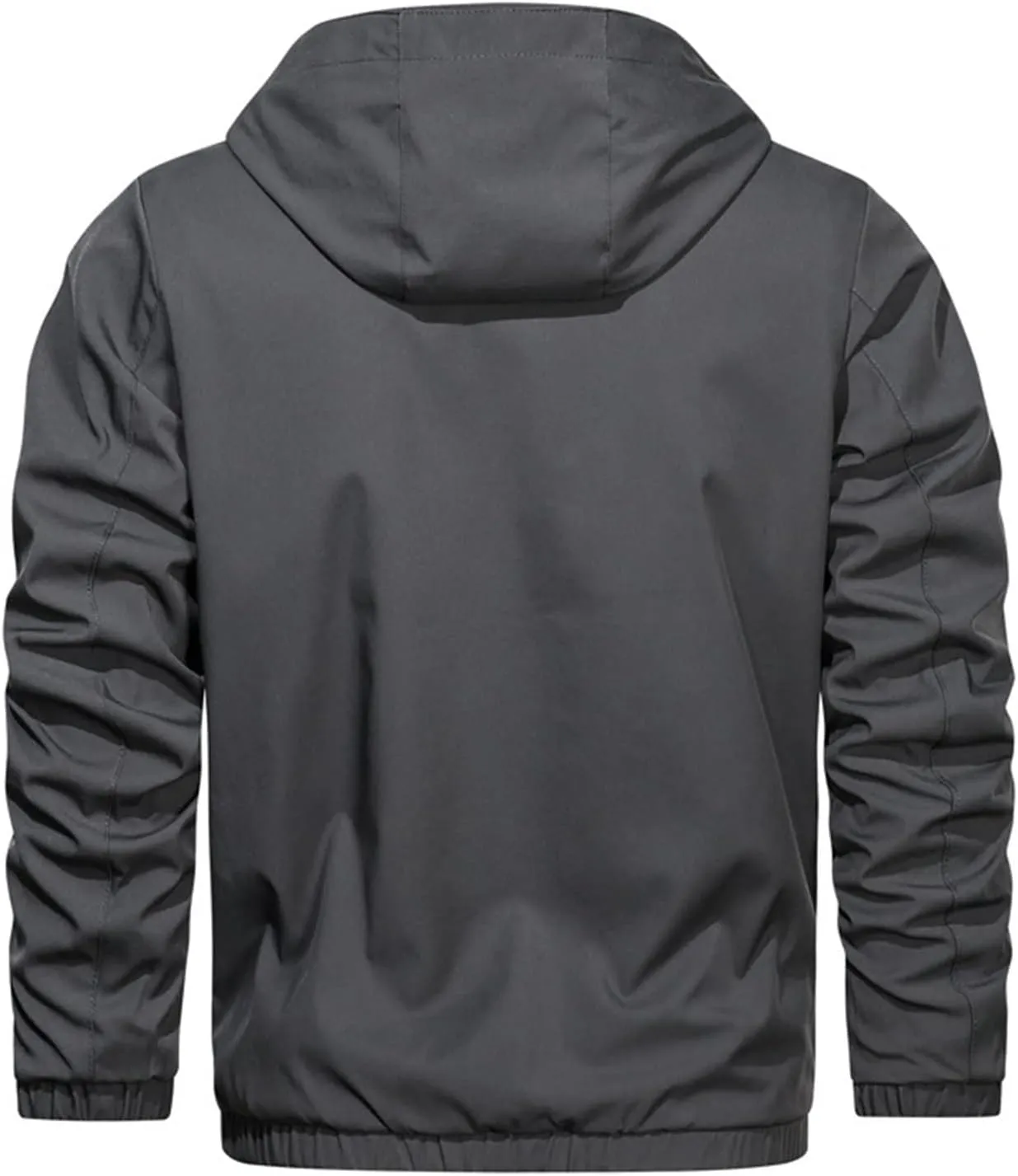 JEShifangjiusu Men'S Waterproof Breathable Hooded Lightweight Sportswear Windbreaker Jacket Raincoat Outdoor Puffer Jacket