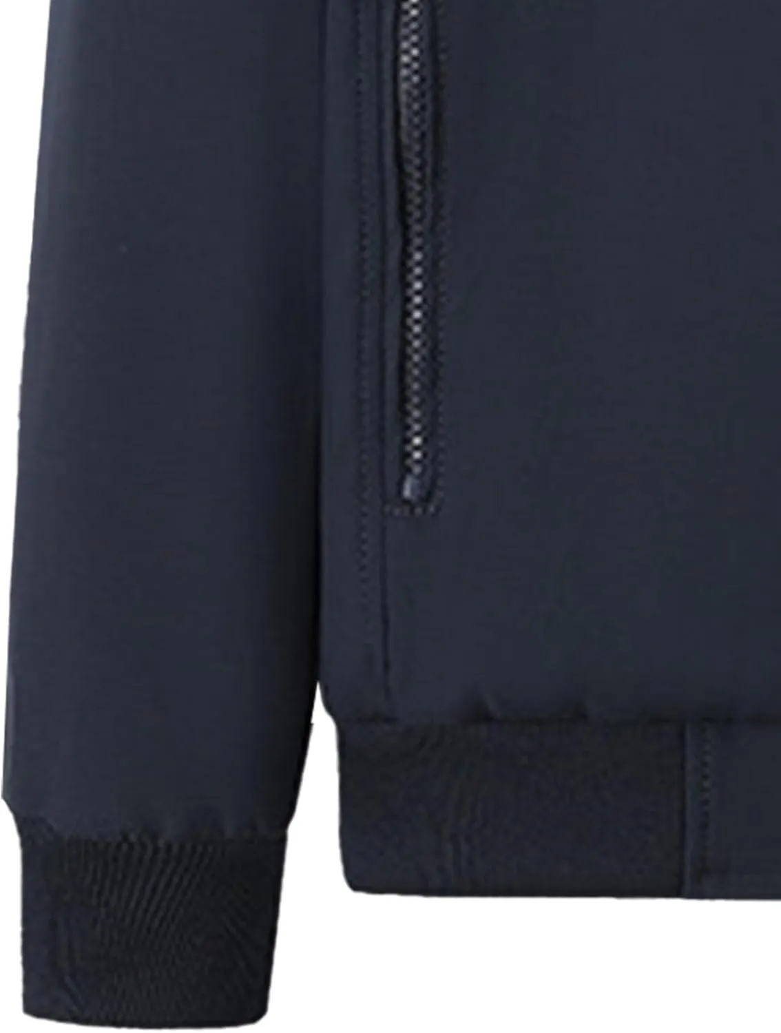 JEsilunmaMY Men's Stand Collar Bomber Padded Coats Zip Up Casual Business Sportwear Stylish Lightweight Warm Windbreakers
