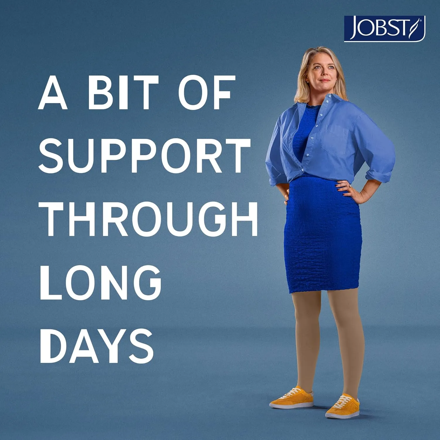 JOBST Relief Knee High Graduated Compression Socks, 15-20 mmHg - Comfortable Unisex Design - Open Toe, Black, Medium Petite