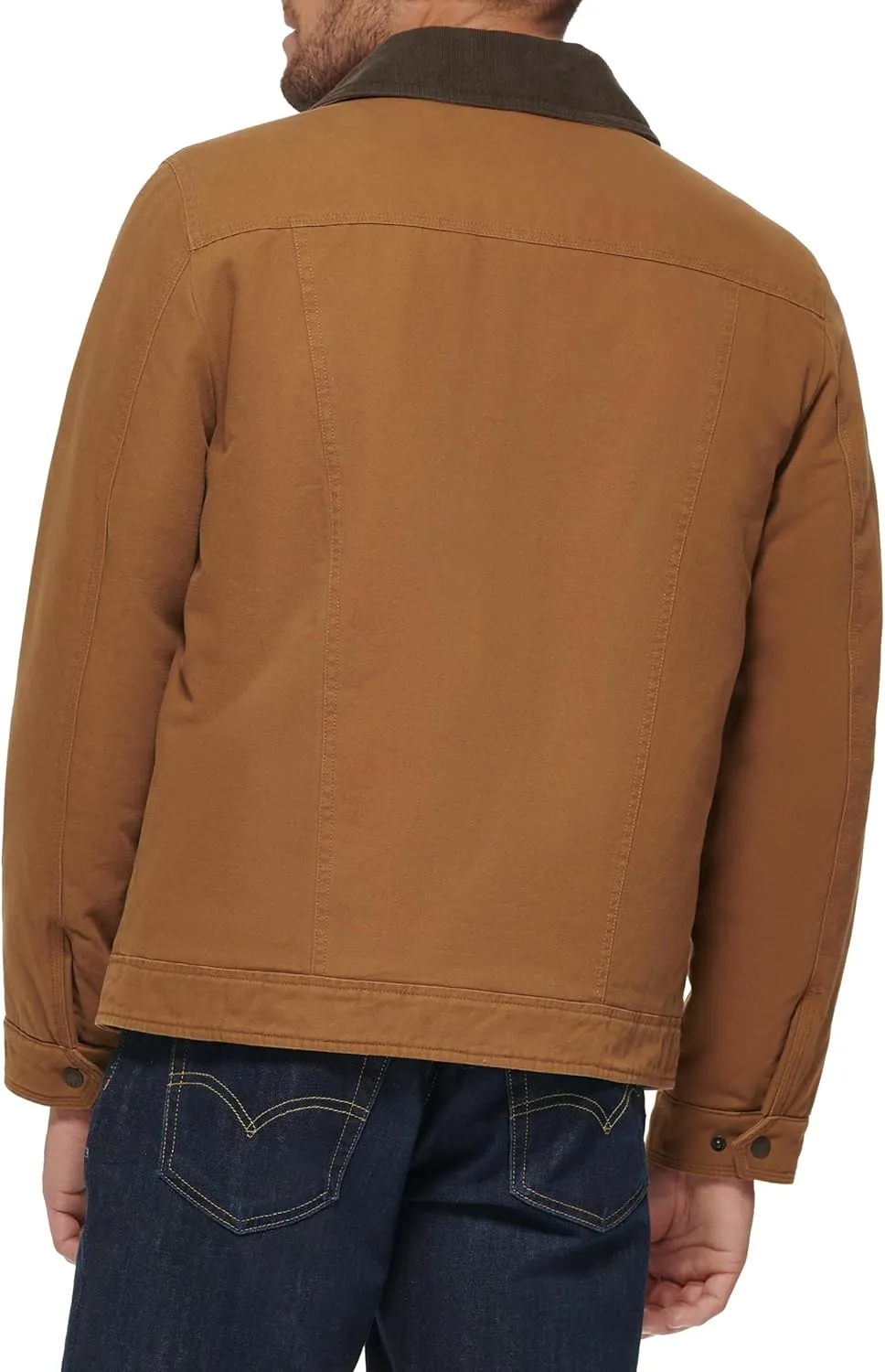 Levi's Mens Workwear Cotton Canvas Corduroy Collar Depot Jacket