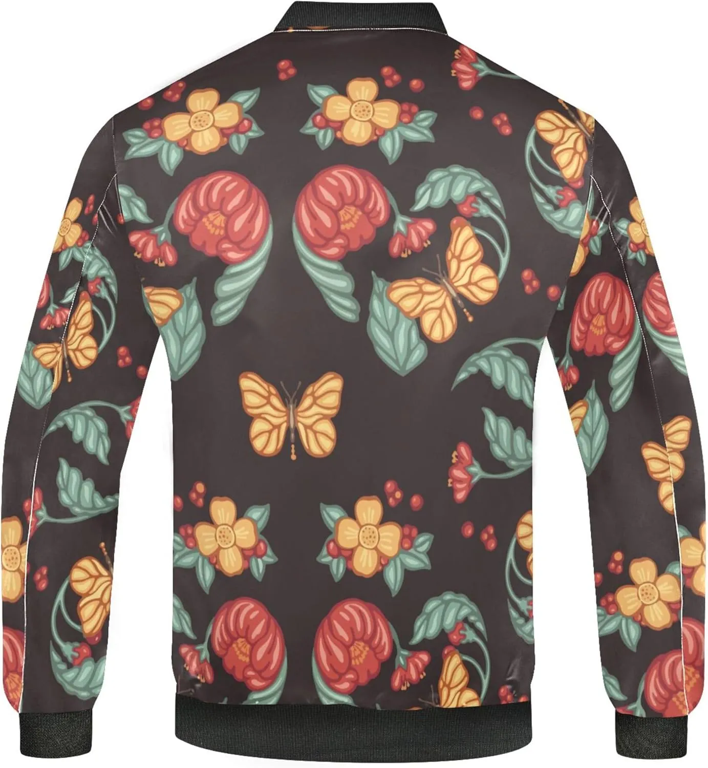 linqin Gentle Butterflies Lightweight Jacket Men Windbreaker Mens Light Windbreaker Mens Jacket Softshell Sportwear