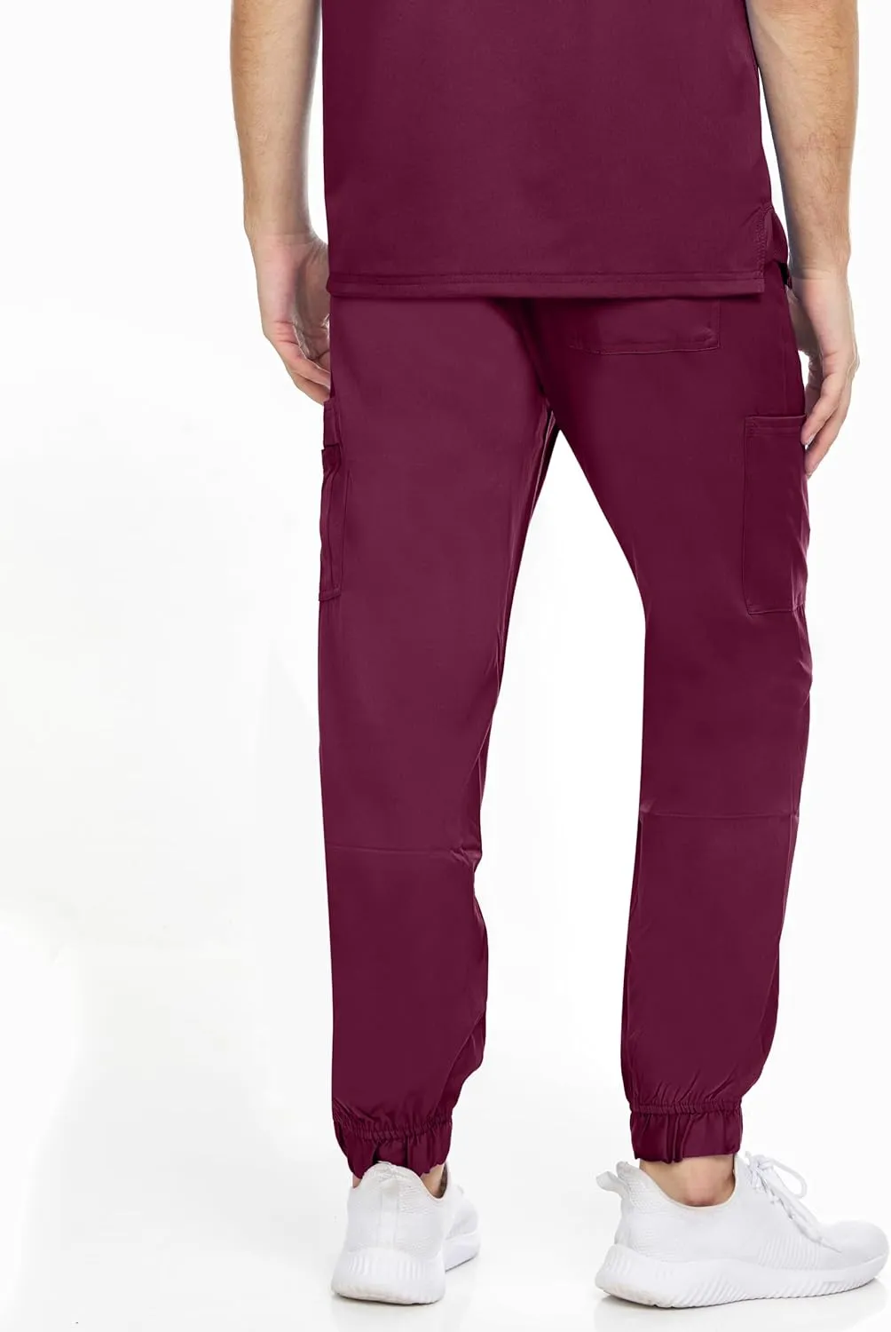 MediChic Men's Stretch Scrub Joggers - 6-Pocket, Comfortable & Durable Medical Pants, Perfect for Healthcare & Nursing