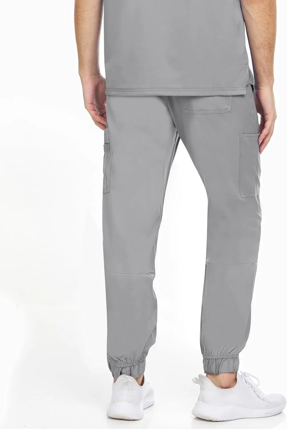 MediChic Men's Stretch Scrub Joggers - 6-Pocket, Comfortable & Durable Medical Pants, Perfect for Healthcare & Nursing