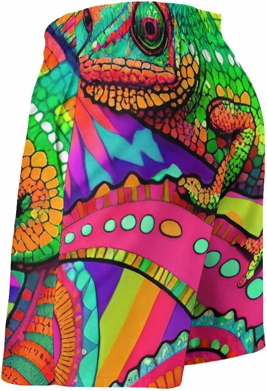 Men Big & Tall Swim Trunks Half Pants Basic Beachwear Plus Size, Quick Dry